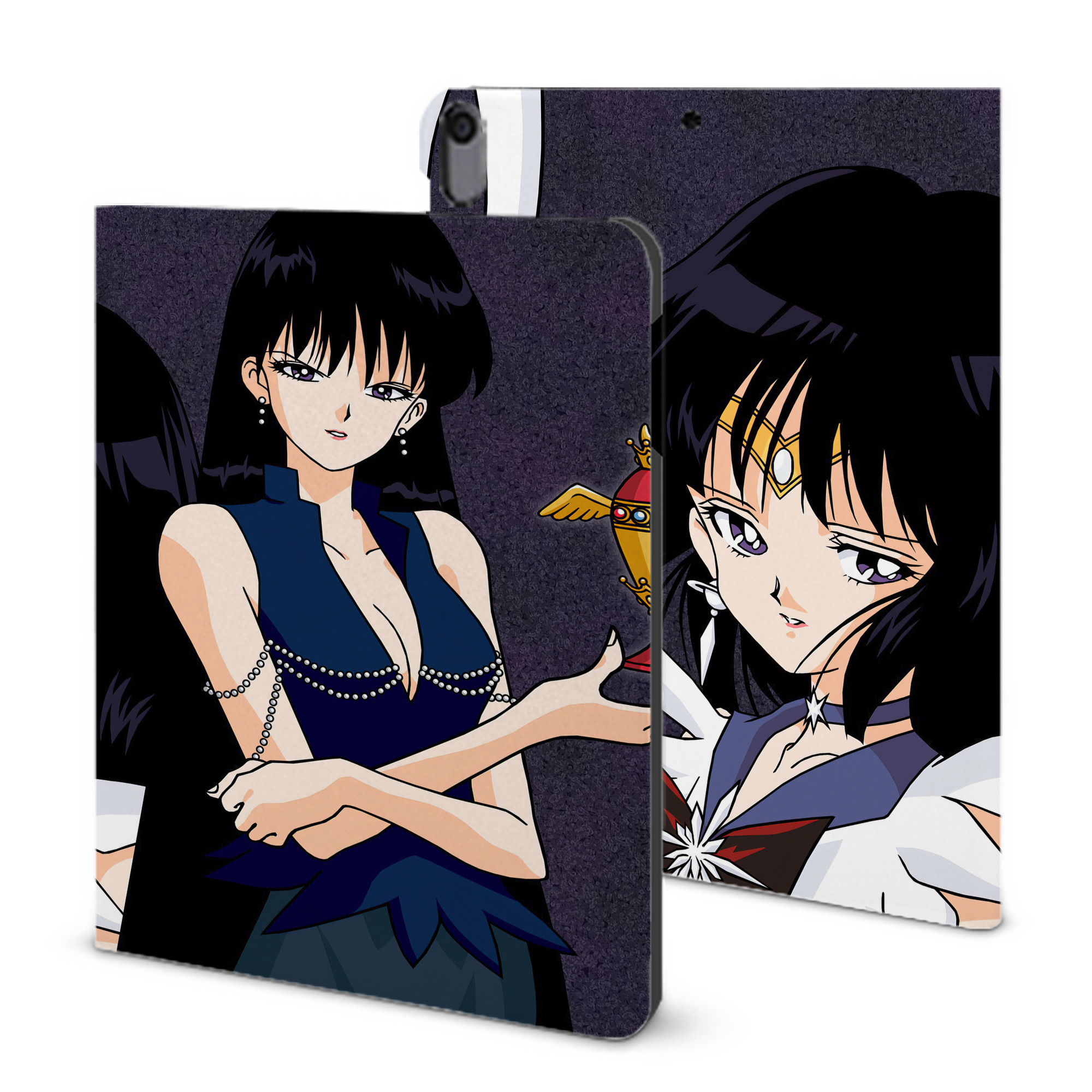（画像用） 美少女戦士セーラームーン Sailor Moon IPad ケース ブック型 PUレザー TPU 耐衝撃 軽量 薄型 ペン収納なし 全面保護 IPad 各モデル対応